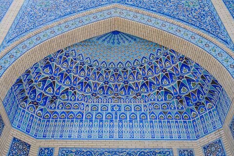 Blue Tiled Muqarnas, jigsaw puzzle photo