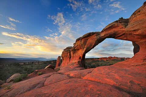 Broken Arch Sunrise, jigsaw puzzle photo