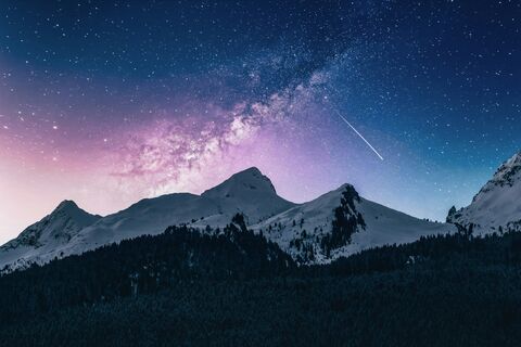 Starry Night in the Dolomites, jigsaw puzzle photo