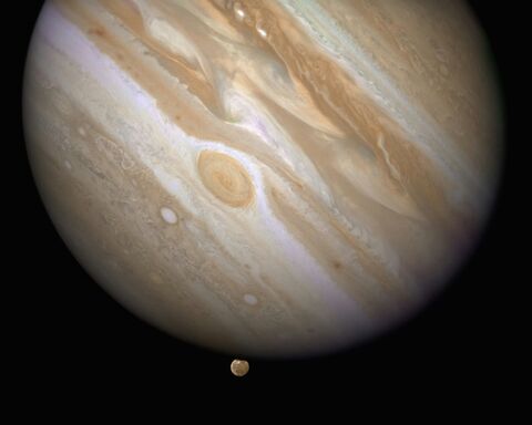 Jupiter and Ganymede, jigsaw puzzle photo