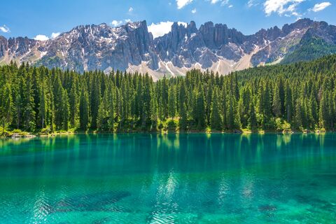 Lago di Carezza, jigsaw puzzle photo