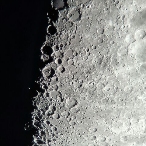 Moon Craters at the Terminator, jigsaw puzzle photo