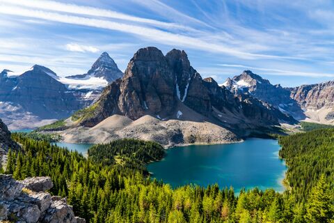 Mount Assiniboine Lakes, jigsaw puzzle photo