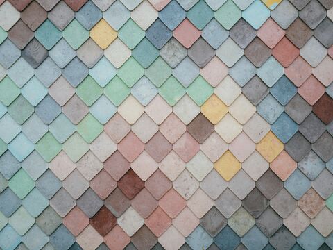 Pastel Scale Tiles, jigsaw puzzle photo