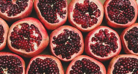 Pomegranate Halves, jigsaw puzzle photo