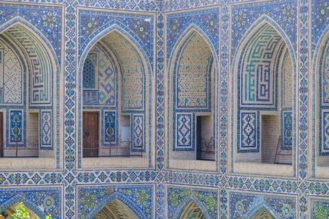 Madrasa Tiled Arcade, jigsaw puzzle photo