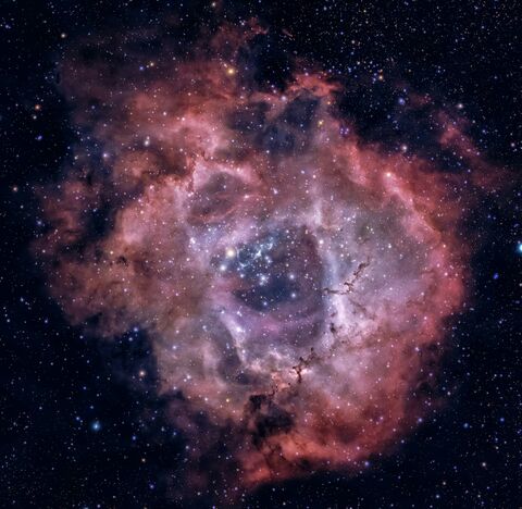 Rosette Nebula, jigsaw puzzle photo