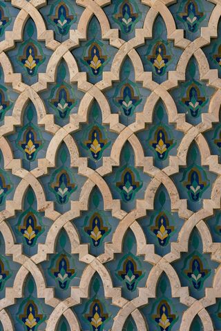 Zellige Mosaic Wall, jigsaw puzzle photo